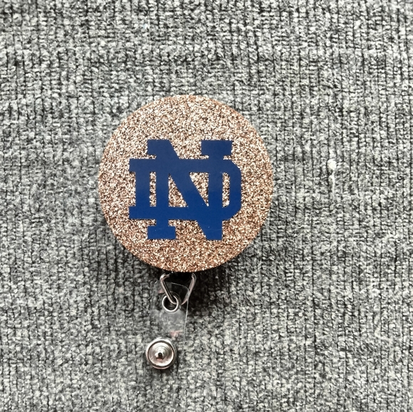 handmade Accessories - Notre Dame Retractable Name Badge Reel ID Holder